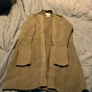 Olive green long cardigan sweater size da